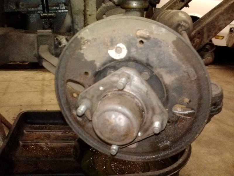 wheel cylinders removed